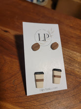 Load image into Gallery viewer, Coffee Earrings Set
