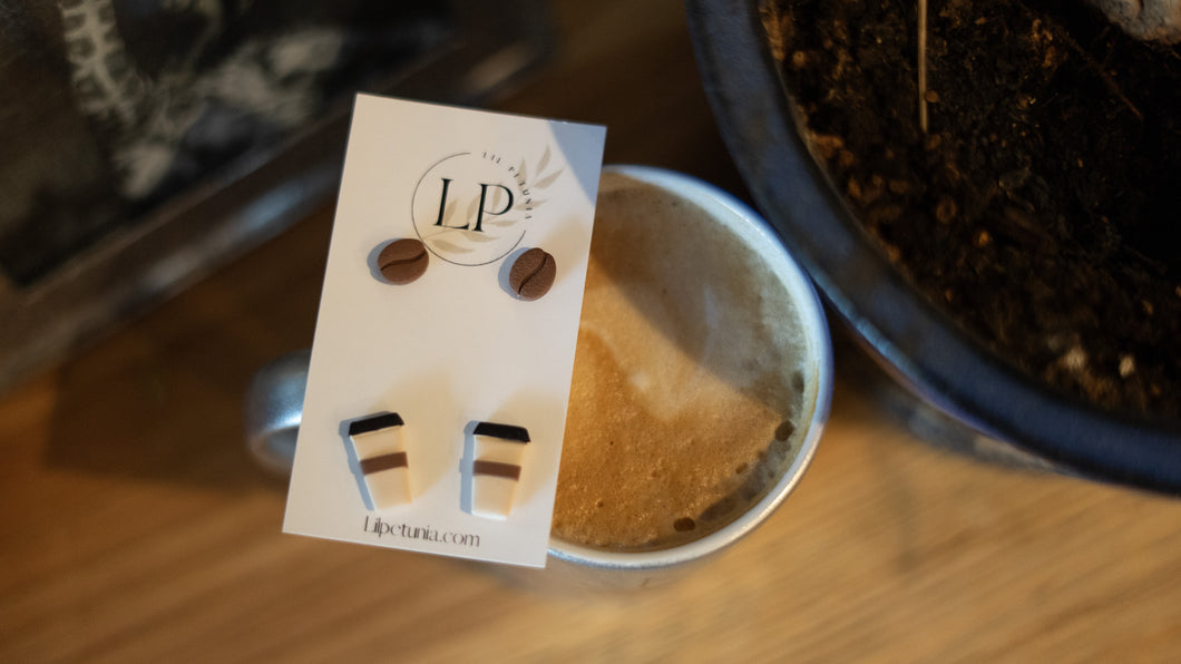 Coffee Earrings Set