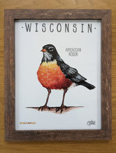 Load image into Gallery viewer, Wisconsin State Bird Art Print
