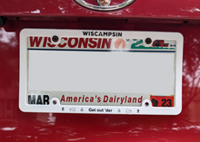Load image into Gallery viewer, Wiscampsin Recycled License Plate Frame
